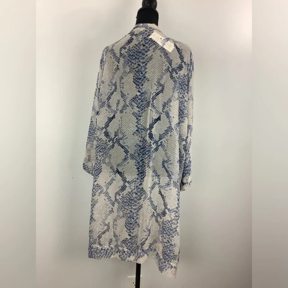 Karlie Snakeskin print cardigan one size chiffon - Picture 5 of 10